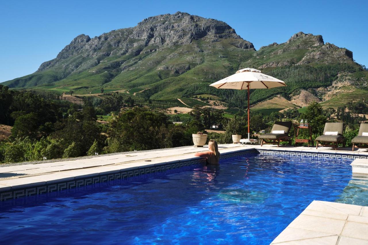Alluvia Boutique Winery & Luxury Accommodation Stellenbosch Ngoại thất bức ảnh View of the Sierra de Aracena